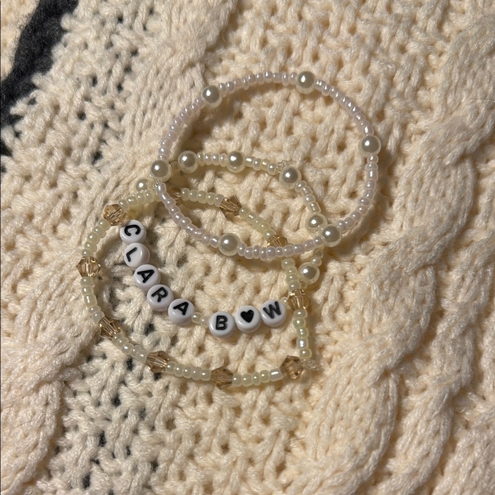 Taylor Swift “Clara Bow” Handmade Bracelet Set